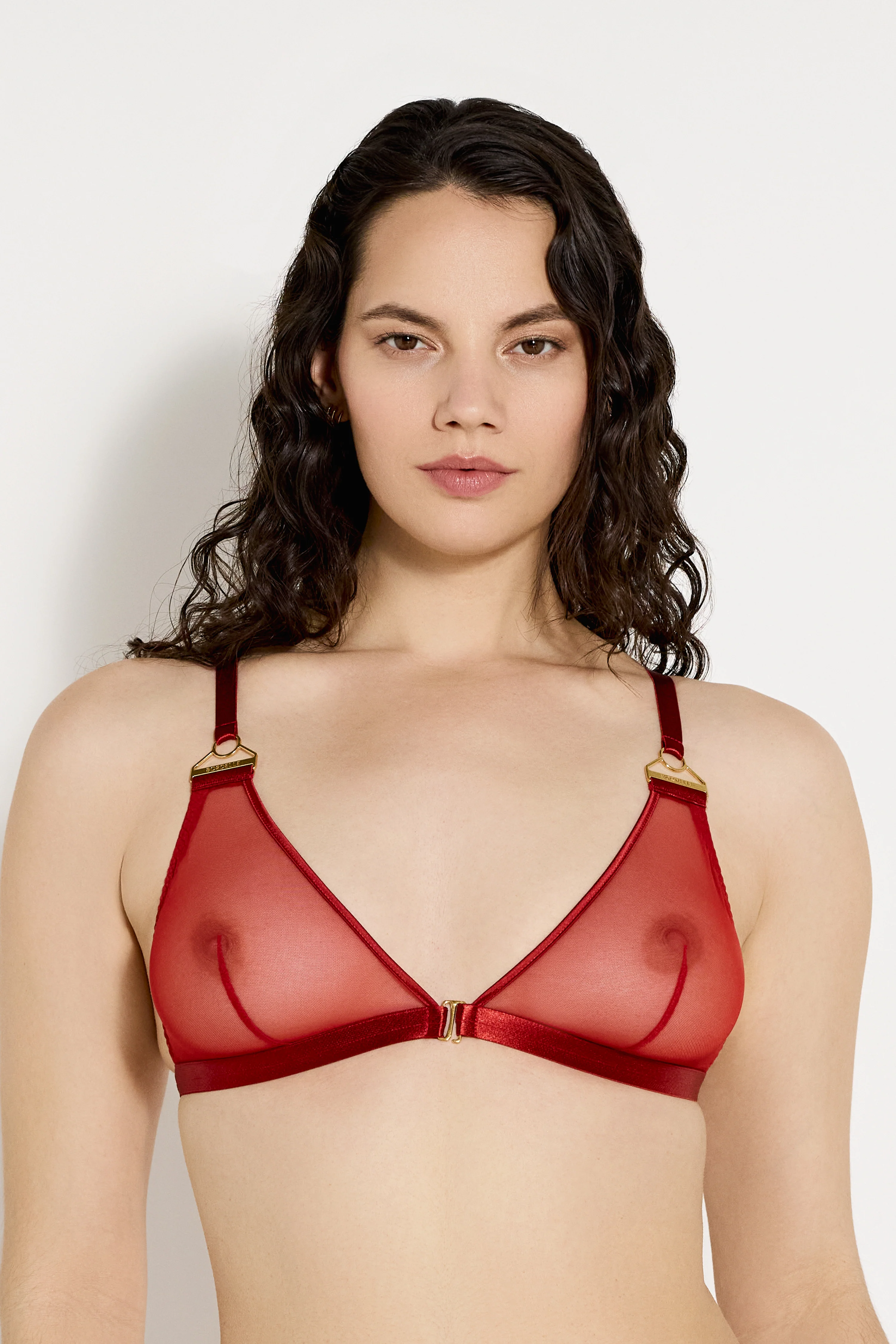 Signature Mesh Triangle Bra - Image 3